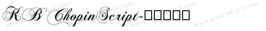 KB ChopinScript字体转换